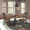 International Concepts Round 36 in Rd Top Pedestal Table, 2 San Remo Chairs, Hickory/Washed Coal, 36 in W, 36 in L, Wood K45-36RT-C10-2 - alternate 3